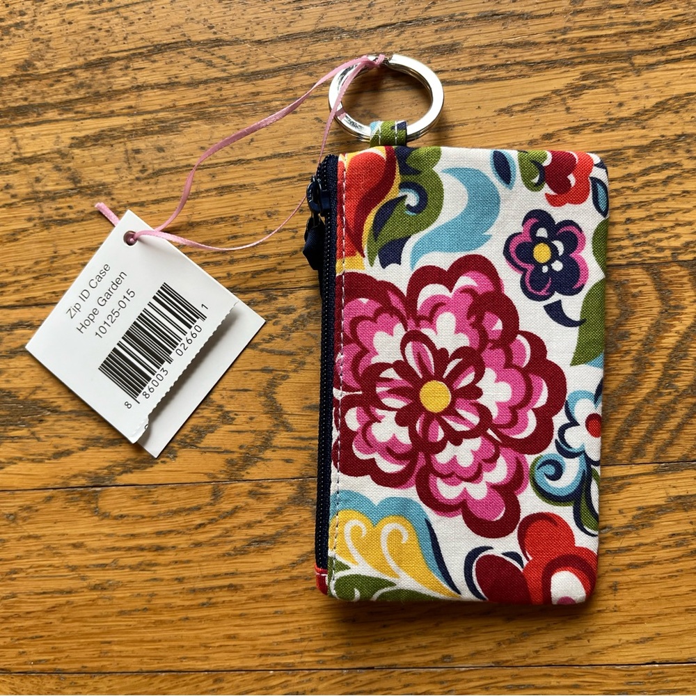 Vera Bradley Floral Zip ID Holder and Coin Purse - Picture 2 of 3